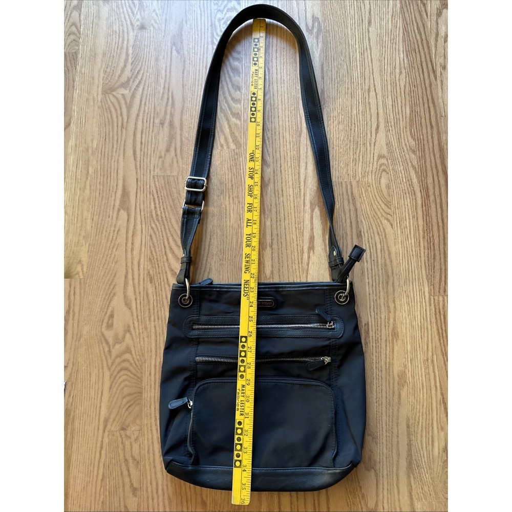NWT Tyler Rodan Purse Crossbody Bag Black Triple Zippered Pockets 13"x13" NEW - Picture 4 of 11